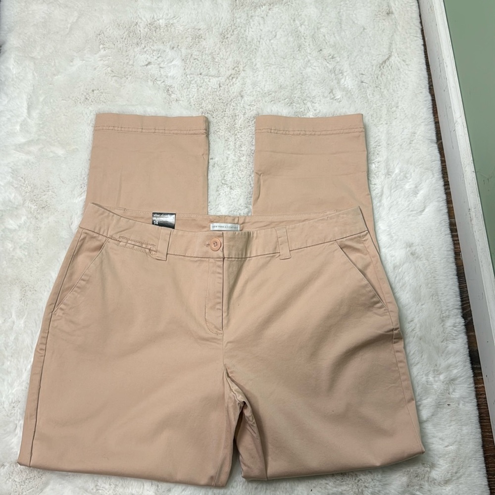 NWT, New York and Company, blush slacks, size 14 - Picture 1 of 4